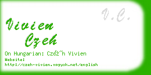 vivien czeh business card